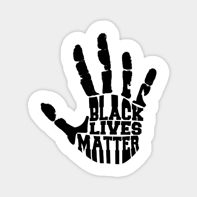 Black live matter Magnet by zebra13