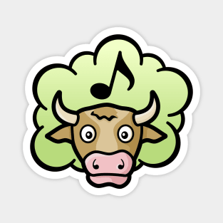 Cow Methane Cartoon Magnet