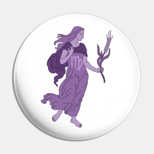 Virgo (Light Purple) Pin