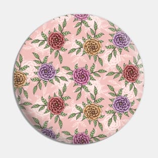 Colorful flowers pattern Pin