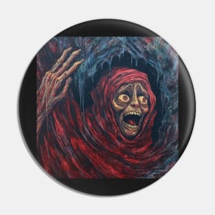 Red Ghost Nightmare Pin