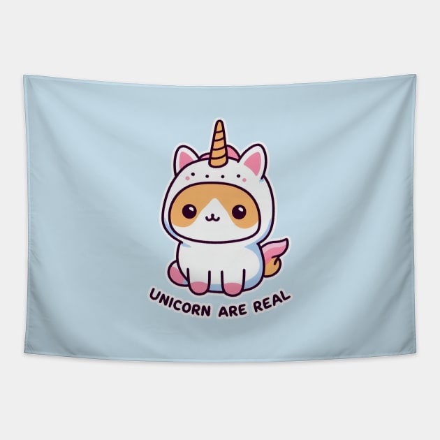 Unicorn are Real - Cats unicorn Tapestry by Yaydsign