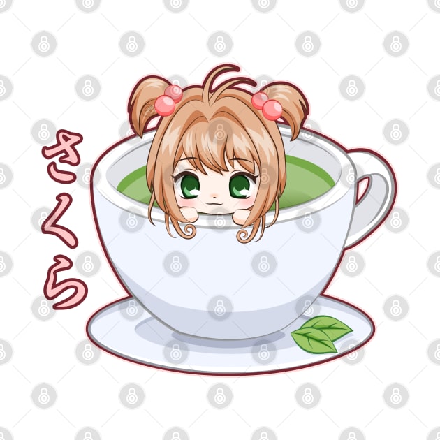 Chibi Sakura Tea Mug by LoShimizu