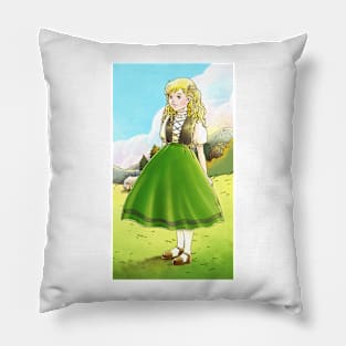 The (Swiss)  Little Doll Girl Pillow