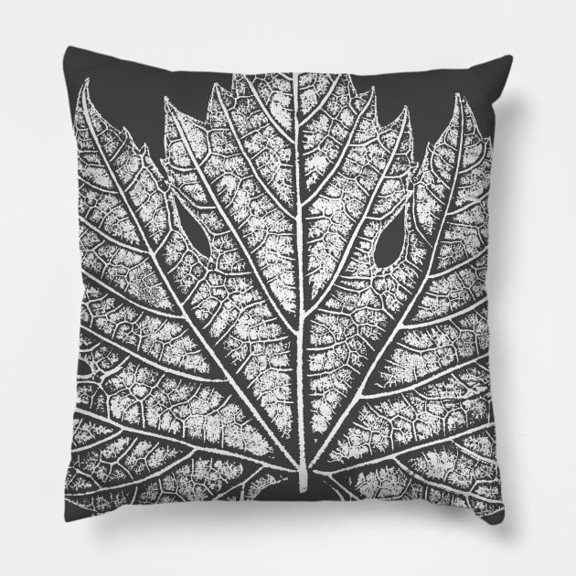 White Wine Leaf Pillow by Nikokosmos