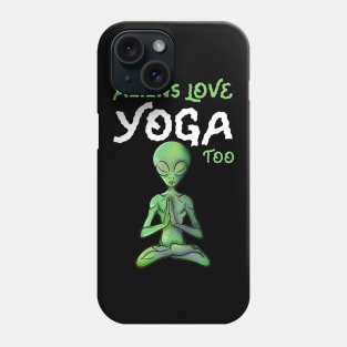 Cute Yoga Alien Phone Case