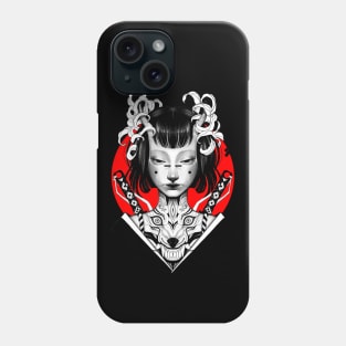 Samurai Vaporwave Girl Phone Case