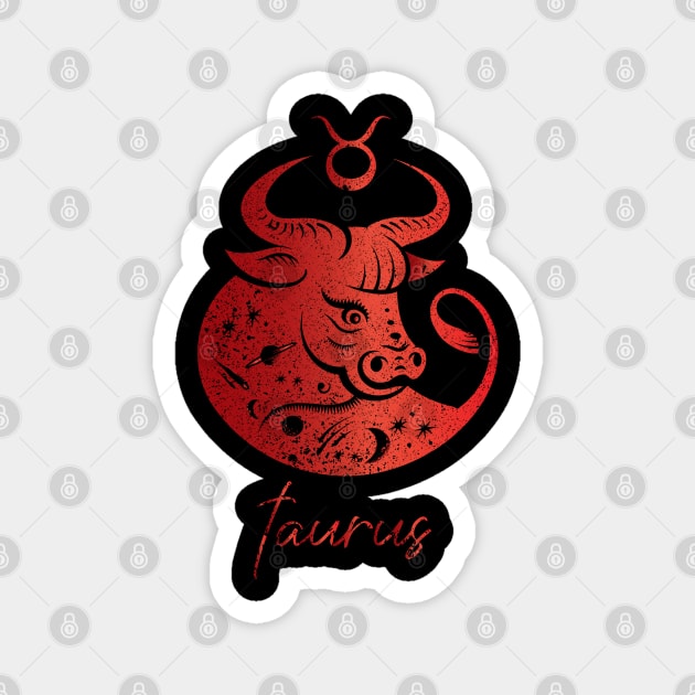 Taurus Zodiac Magnet by Moon Phase Design