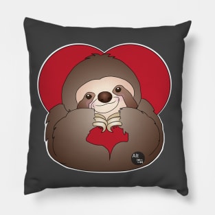 Hand Heart Sloth Pillow