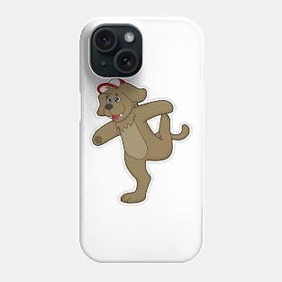 Dog at Yoga Fitness Phone Case