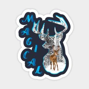 WINTER REINDEER Magnet