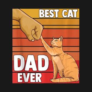 Best Cat Dad Ever Cat Lovers T-Shirt