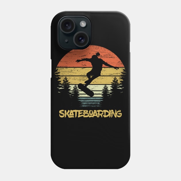 Vintage Skateboarding Apparel Skate Cloathing Phone Case by RK Design