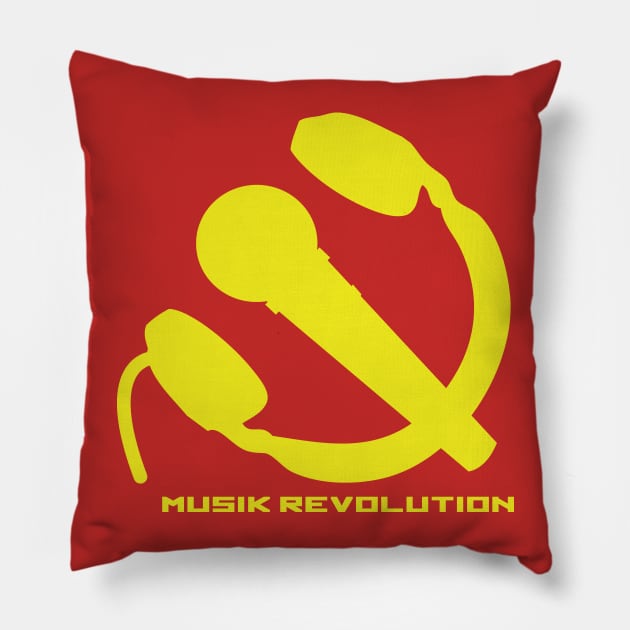 Musik Revolution Pillow by Illustratorator