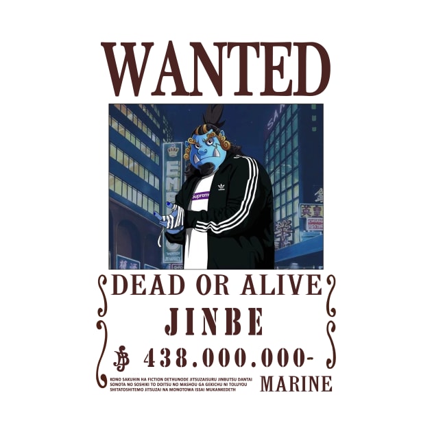 Jinbei One Piece Fashion Wanted by Teedream