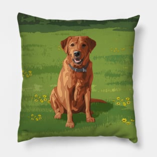 Fox Red Yellow Labrador Retriever Dog Pillow