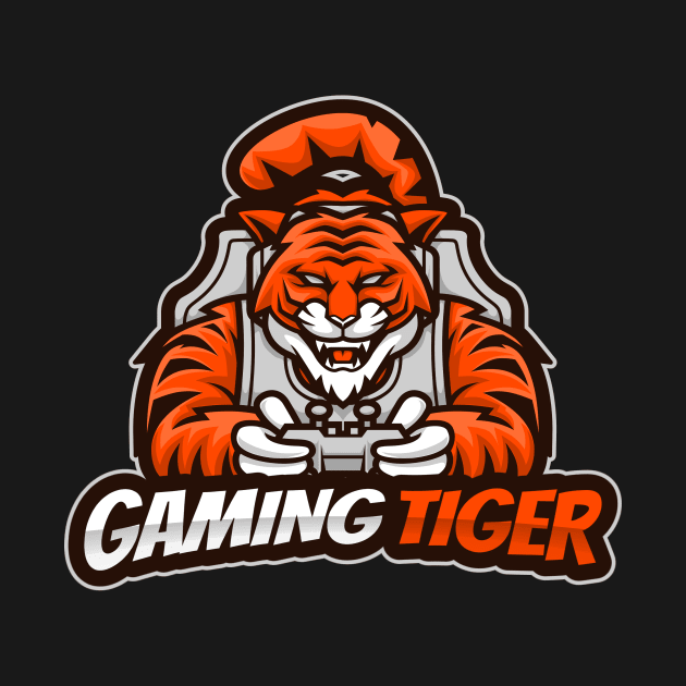 Gaming Tiger by HustleHardStore