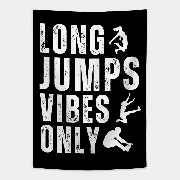 Long Jump Tapestry by footballomatic