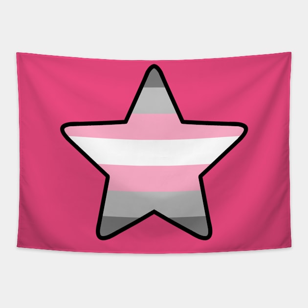 Demigirl Pride Star Tapestry by SimplyPride