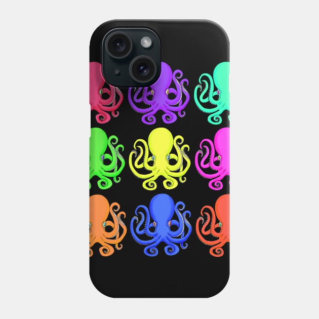 octopus rainbow Phone Case by HonuHoney