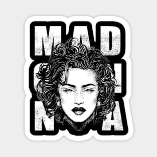 madonna hand drawing vintage engraving design Magnet