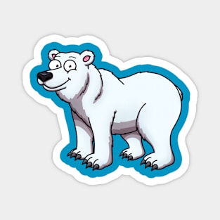 Happy Polar Bear Magnet