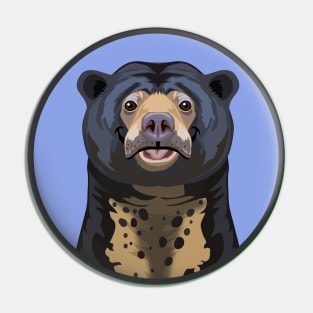 Sun Bear Circle Pin