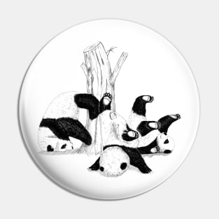 falling pandas Pin