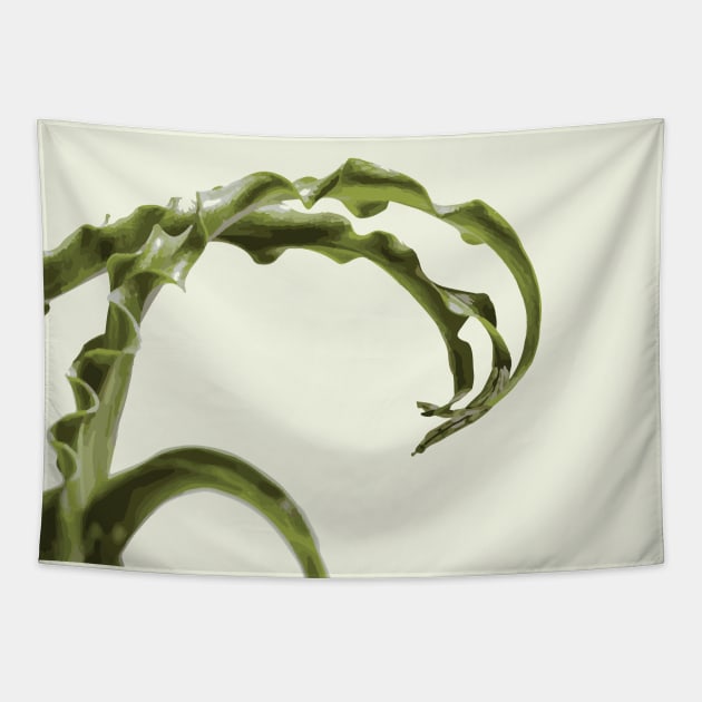 Spiral Leaves Tapestry by Xilie