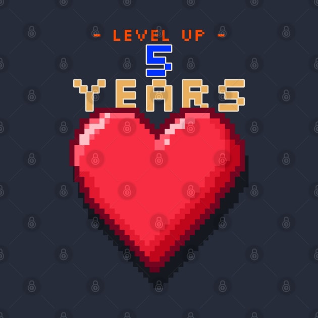 Anniversary - Level Up 5 Years by DigitalMuseth