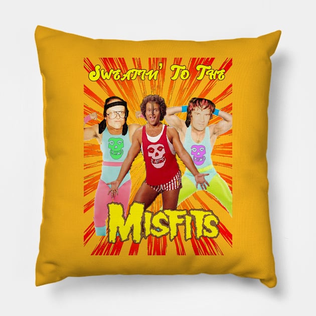 Sweatin' to the Misfits Pillow by Controlled Chaos