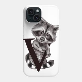 V Raccoon Phone Case