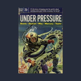 Vintage Sci Fi Book Cover - Under Pressure T-Shirt