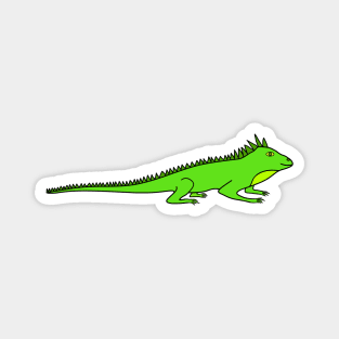 Green Spiky Lizard Magnet