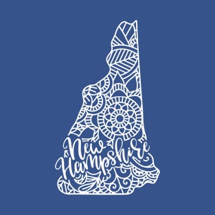 New Hampshire USA Mandala Art Gift T-Shirt