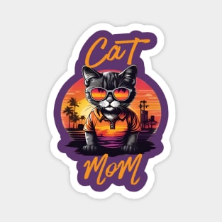 Cool Cat With Sunglasses Summer Sun Pet Lover Magnet