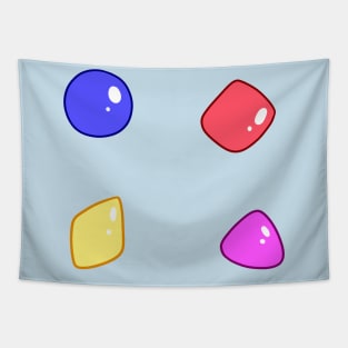 Candy Gum Shapes Tapestry