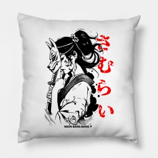 Cyberpunk Geisha Girl Samurai Warrior Anime Streetwear Pillow