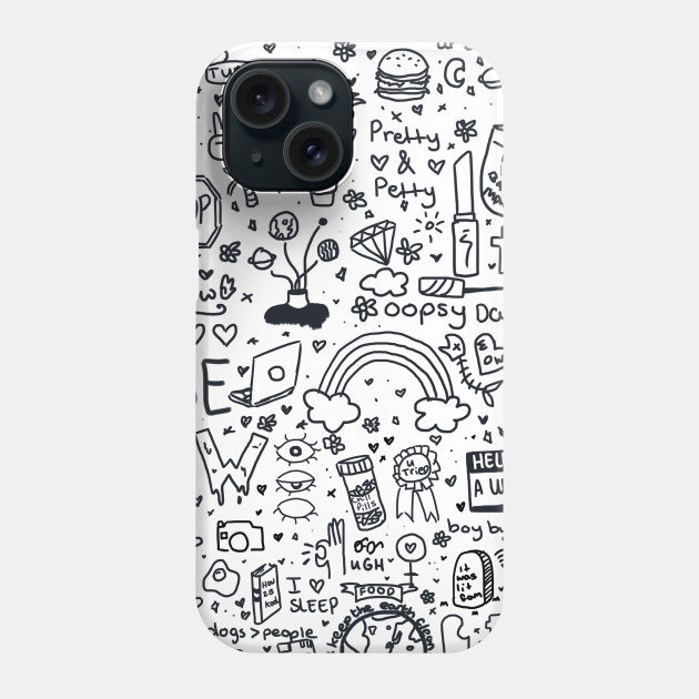 Easy Drawings For Phone Cases Doodles Tumblr Doodle Phone Case