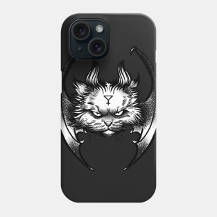 Creepy Sulfur Horned Cat Phone Case