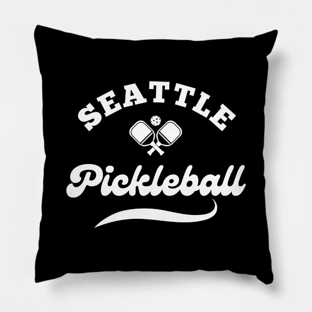 Seattle Pickleball Pillow by KIRBY-Z Studio