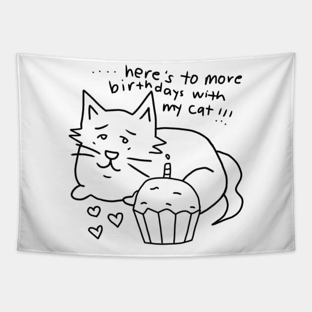 Cat Lover Birthday Happy Birthdays Tapestry Teepublic
