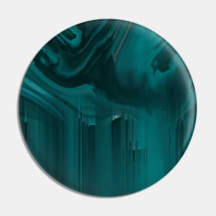 Malachite Rain Water Fantasy Landscape Pin