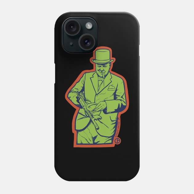 Winston Churchill Phone Case by Art from the Blue Room