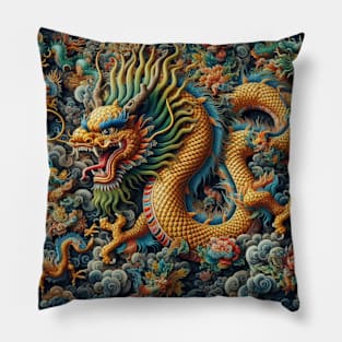 Chinese Dragon Pillow