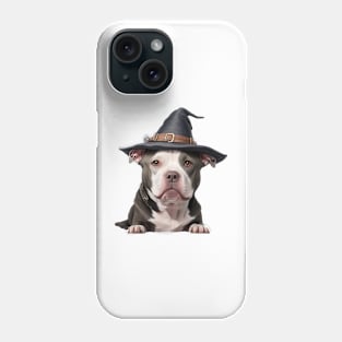 Cute Pitbull Witch Phone Case