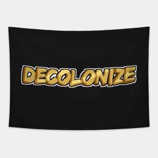 Decolonize - Gold Tapestry