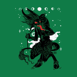 Krampus Christmas Demon Art T-Shirt