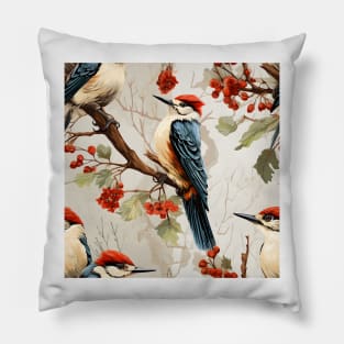 North American Birds - Woodpecker Pillow