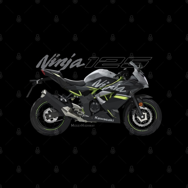 Kawasaki Ninja 125 19 black, sl by MessyHighway